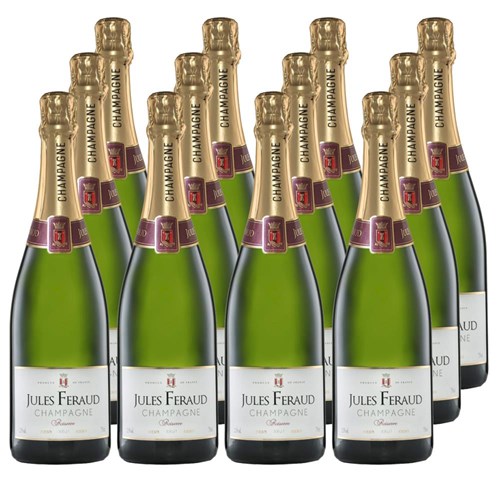 Jules Feraud Brut Champagne 75cl Case of 12 Champagne